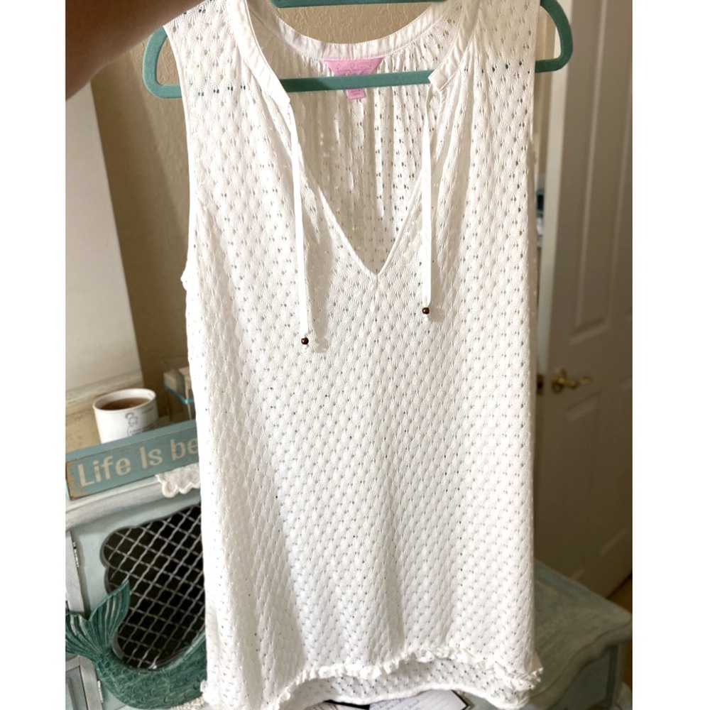 White Lily Pulitzer swimsuit cover up
